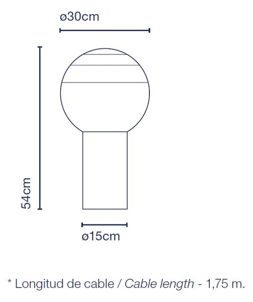 Marset A691-078 Dipping Light M, grafitová stolní lampička s šedými tóny, 10,7W LED 2700K, dotykový stmívač, výška 54cm