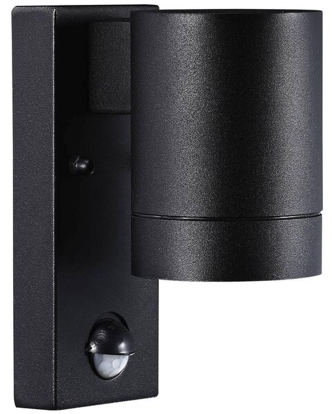 Nordlux 21509103 Tin Maxi Sensor, venkovní senzorové svítidlo pro svícení dolu z černého kovu, 1xGU10 max 35W, IP54, prům. 7,6cm