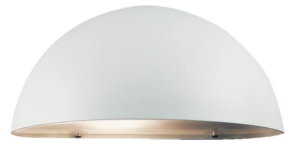 Nordlux 21651001 Scorpius, polokruhové svítidlo v bílé úpravě pro venkovní použití, 1xE14 max 40W, šířka 20cm, IP23