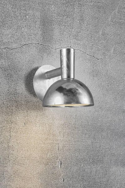 Nordlux 75181031 Arki, venkovní nástěnné svítidlo, 1xE27 max 20W, kov, pokovená, IP54, průměr 20cm