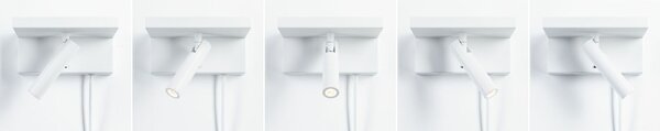PAULMANN LED nástěnné svítidlo 3-krokové-stmívatelné Jerik USB C 3000K 230V 2,4W stmívatelné bílá mat