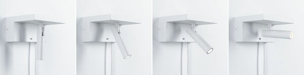 PAULMANN LED nástěnné svítidlo 3-krokové-stmívatelné Jerik USB C 3000K 230V 2,4W stmívatelné bílá mat