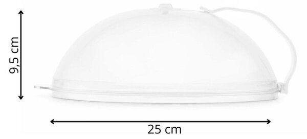 Kryt do mikrovlnné trouby 25 cm SPRINGOS KI0179 čirý