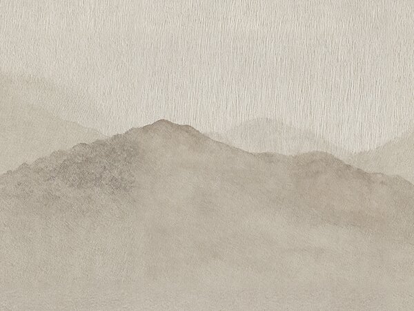FUGU Luxusní designová tapeta mlhavé horské panorama – Roerich Peaks Materiál: Digitální eko vlies - klasická tapeta nesamolepicí