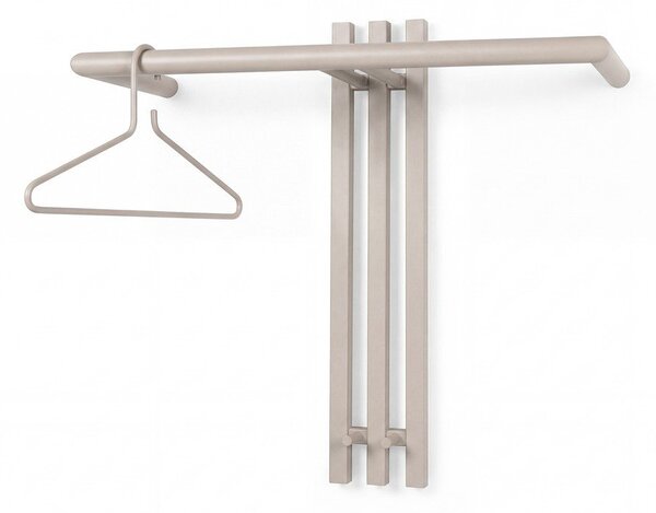 Taupe ocelový nástěnný věšák 65 cm Senza – Spinder Design