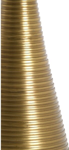 Kulatý konferenční stolek s deskou z kamene v bronzové barvě/ve světle přírodní barvě ø 50 cm Bahia – Light & Living