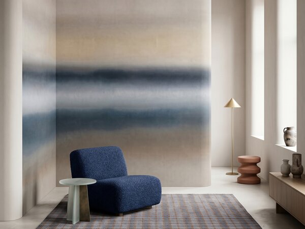 FUGU Luxusní minimalistická designová tapeta barevné horizonty – Rotko Ash Materiál: Digitální eko vlies - klasická tapeta nesamolepicí