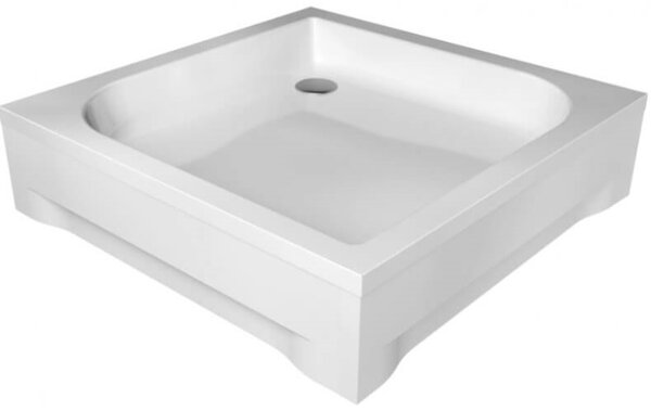 Polimat Tenor čtvercová sprchová vanička 80x80 cm bílá 00314