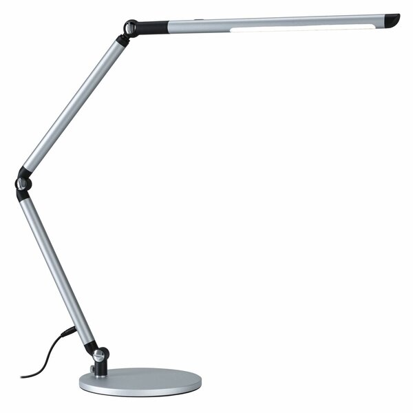 PAULMANN LED stolní lampa na psací stůl 3-krokové-stmívatelné flexibilní rameno CCT 9,5W stříbrná mat