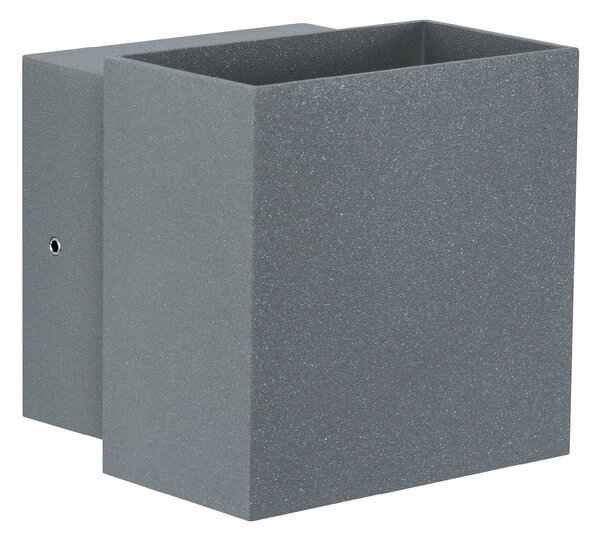 Paulmann 18002 Special Line Cybo, šedé nástěnné svítidlo se svícením nahoru-dolu, 2x3W LED 2700K, výška 9,3cm, IP65
