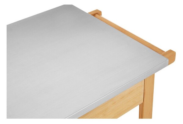 Bambusový servírovací stolek na kolečkách 41x58 cm Harlow – Premier Housewares