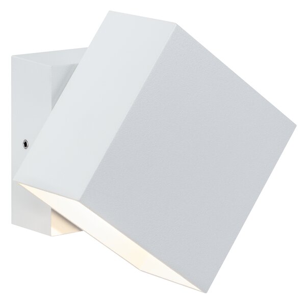 Paulmann 18003 Special Line Cybo, bílé nástěnné svítidlo se svícením nahoru-dolu, 2x3W LED 2700K, výška 9,3cm, IP65