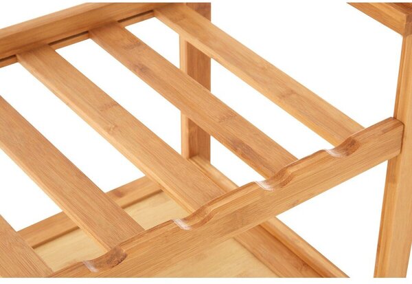 Bambusový servírovací stolek na kolečkách 41x58 cm Harlow – Premier Housewares