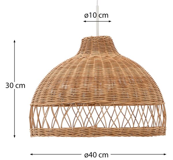 Kave Home Ratanové stínidlo Loura Ø 40 cm