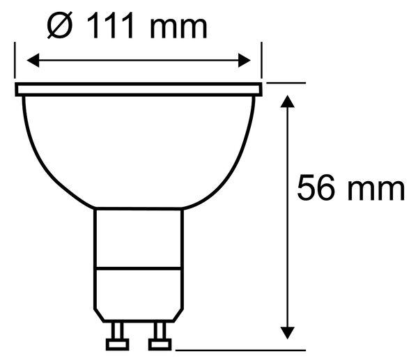 Paulmann 28515 LED žárovka, 8W G53 2700K, 24°