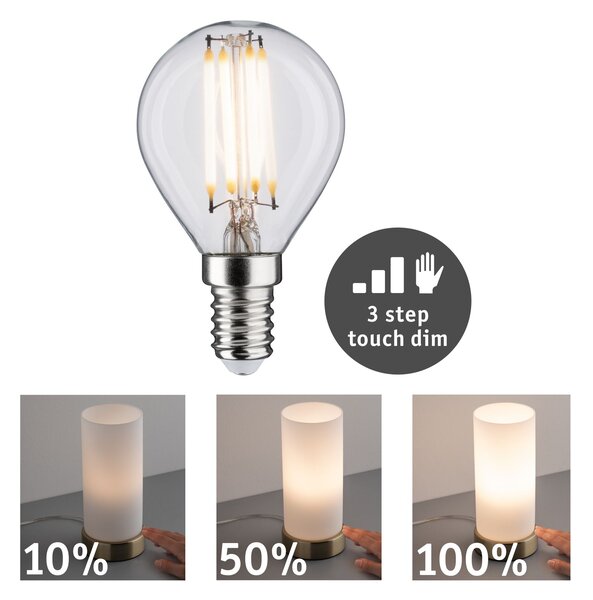 Paulmann 28739 LED žárovka, 5W E14 2700K tříkrokové stmívání, výška 9,7cm