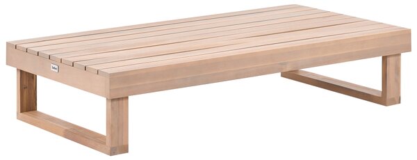 Zahradní konferenční stolek MARETTIMO 60 cm 110 cm Certifikované akáciové dřevo Světle hnědá