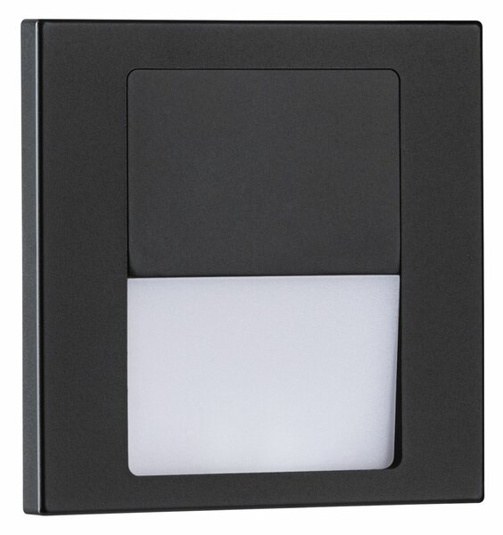 PAULMANN LED vestavné svítidlo do zdi Tsaro hranaté 80x36mm 1W 230V 2700K černá mat