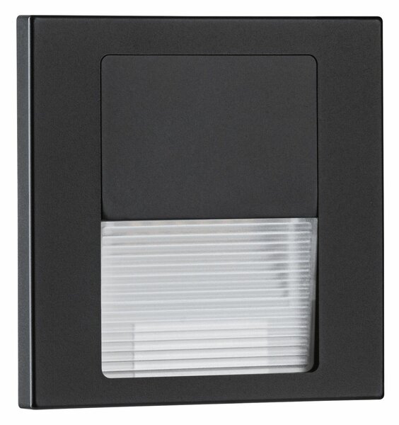 PAULMANN LED vestavné svítidlo do zdi Tsaro hranaté 80x36mm 1W 230V 2700K černá mat