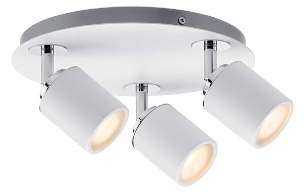 Paulmann 66719 Tube IP44, bílé svítidlo, 3x10W LED GU10, průměr 25cm