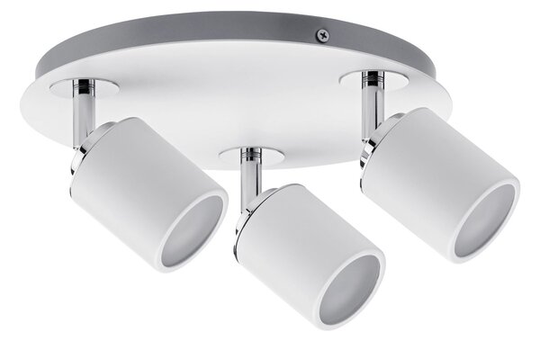 Paulmann 66719 Tube IP44, bílé svítidlo, 3x10W LED GU10, průměr 25cm