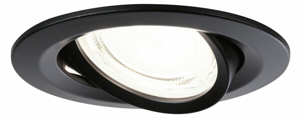 PAULMANN LED vestavné svítidlo Nova Coin 3ks sada kruhové 84mm 50° 3x2,8W 230V 4000K černá mat