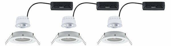 PAULMANN LED vestavné svítidlo Nova Coin 3ks sada kruhové 84mm 50° 3x2,8W 230V 4000K bílá mat