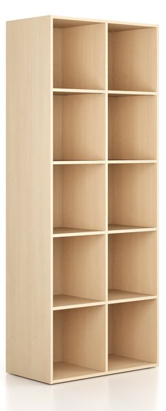 Regál FRAME, vysoký, 2 sloupce, 2162 x 872 x 450 mm, bříza