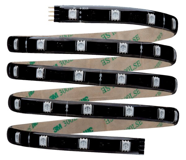 Paulmann 70319 YourLED Basic Set, rozšířitelný set 150cm LED pásky včetně dálkového ovladače, napaječe a kabeláže, 14,4W, RGB