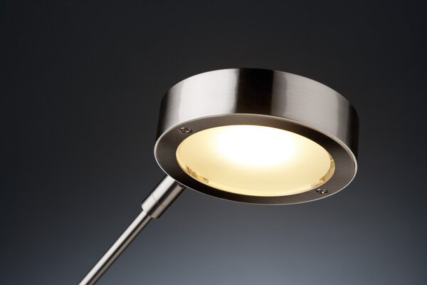 Paulmann 70245 Zed LED, stolní LED lampa, 1x6,7W LED, kartáčovaný kov, výška 47.5cm