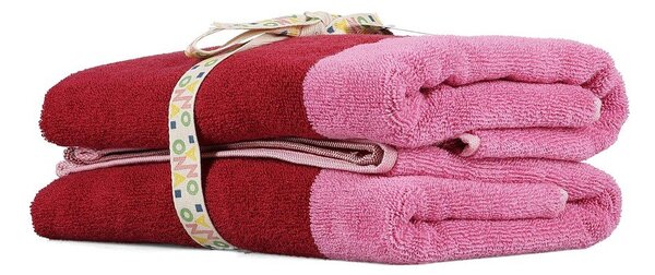 Růžové froté bavlněné osušky v sadě 2 ks 50x100 cm Pixie – ONA