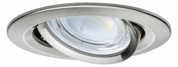 PAULMANN LED vestavné svítidlo Nova Coin 3ks sada kruhové 84mm 50° 3x2,8W 230V 4000K kov kartáčovaný