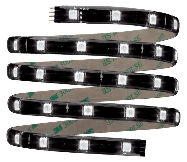 Paulmann 70319 YourLED Basic Set, rozšířitelný set 150cm LED pásky včetně dálkového ovladače, napaječe a kabeláže, 14,4W, RGB