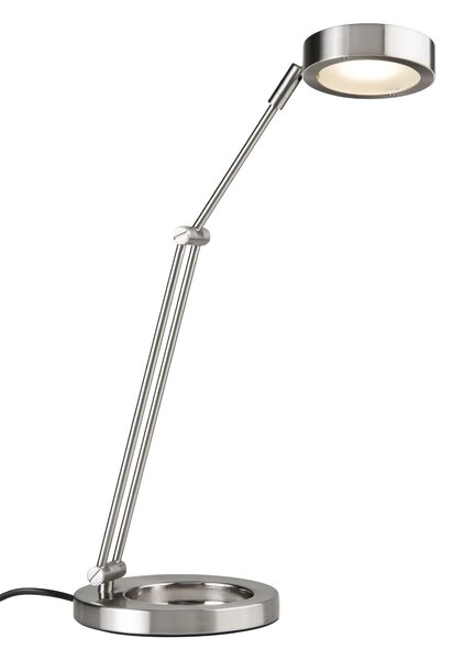 Paulmann 70245 Zed LED, stolní LED lampa, 1x6,7W LED, kartáčovaný kov, výška 47.5cm
