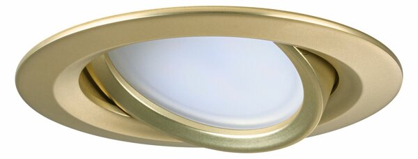 PAULMANN LED vestavné svítidlo Nova Coin 3ks sada kruhové 84mm 50° Coin 3x6W 230V 2700K zlatá mat