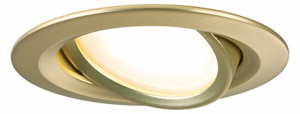 PAULMANN LED vestavné svítidlo Nova Coin 3ks sada kruhové 84mm 50° Coin 3x6W 230V 2700K zlatá mat