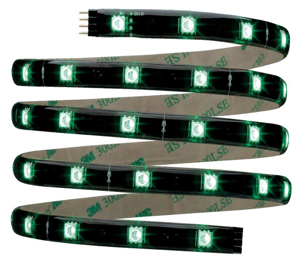 Paulmann 70319 YourLED Basic Set, rozšířitelný set 150cm LED pásky včetně dálkového ovladače, napaječe a kabeláže, 14,4W, RGB