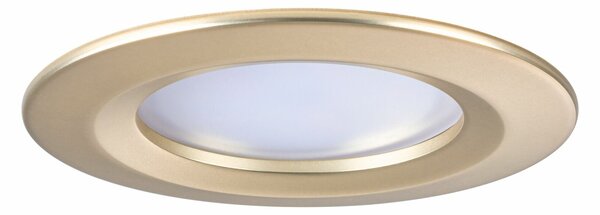 PAULMANN LED vestavné svítidlo Nova Coin základní sada nevýklopné IP44 kruhové 78mm Coin 3x6W 230V 2700K zlatá mat