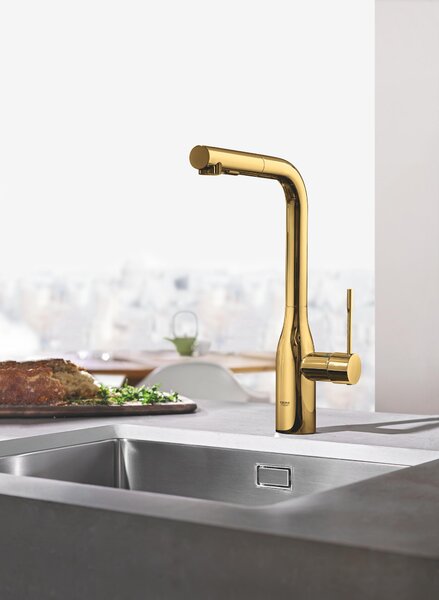 Grohe Essence kuchyňská baterie stojící zlatá/staré zlato 30270GL0