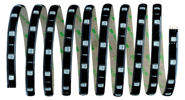 Paulmann 70322 YourLED Basic Set, rozšířitelný set 300cm LED pásky včetně dálkového ovladače, napaječe a kabeláže, 28,8W, RGB