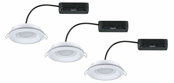 PAULMANN LED vestavné svítidlo Sormus 3ks sada IP65 kruhové 100mm 3x4,8W / 1,5W / 230V 3000K bílá