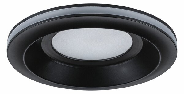 PAULMANN LED vestavné svítidlo Sormus samostatné svítidlo IP65 kruhové 100mm 4,8W / 1,5W / 230V 3000K černá