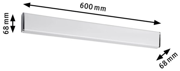 Paulmann 70464 Nembus, lineární LED svítidlo nad zrcadlo, 11W LED, chrom, délka 60cm