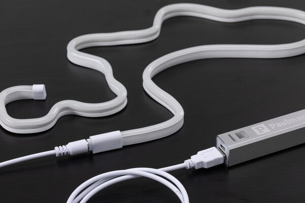 Paulmann 70564 Neon Colorflex USB pásek 1m 4,5W, 5V bílý plast, modrá