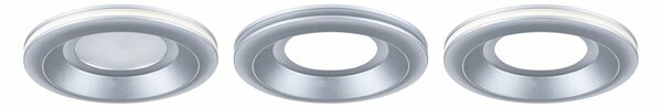 PAULMANN LED vestavné svítidlo Sormus samostatné svítidlo IP65 kruhové 100mm 4,8W / 1,5W / 230V 3000K matný chrom