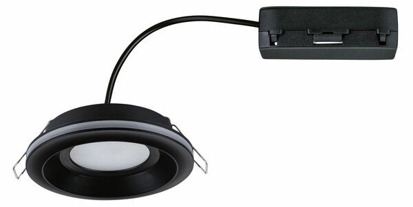 PAULMANN LED vestavné svítidlo Sormus samostatné svítidlo IP65 kruhové 100mm 4,8W / 1,5W / 230V 3000K černá