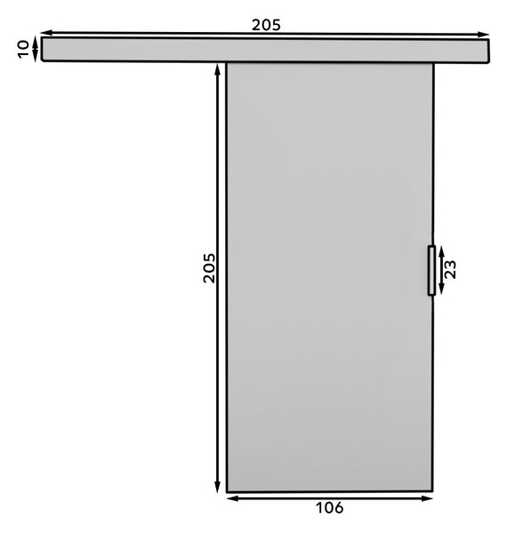 Interiérové posuvné dveře 106 cm CADNA - dub sonoma