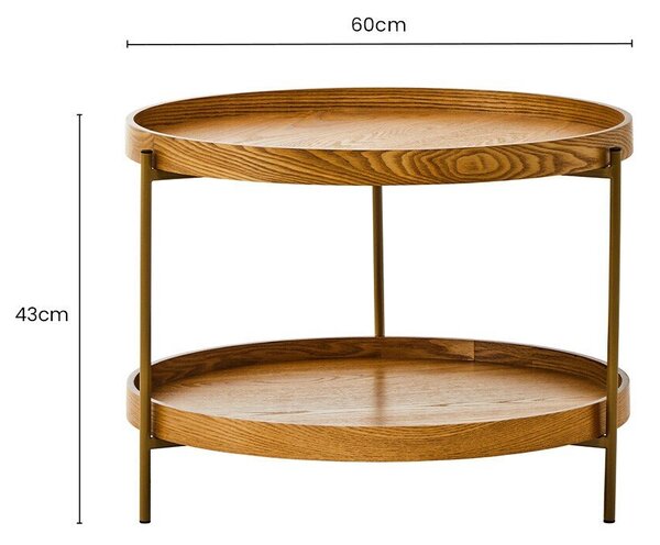 Kulatý odkládací stolek ø 60 cm Viborg – Premier Housewares