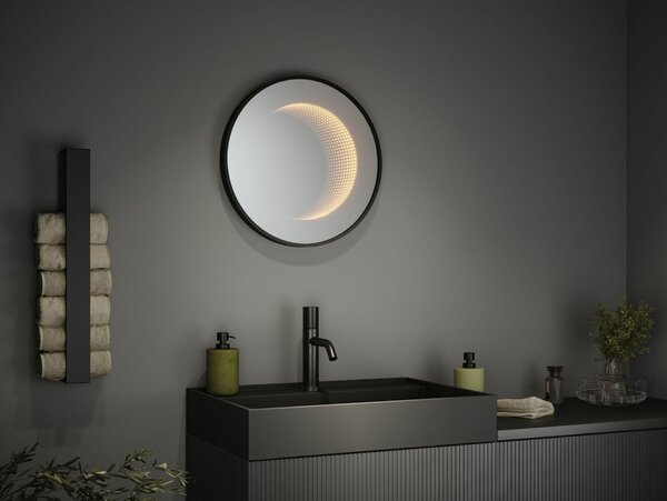 PAULMANN LED zrcadlo s osvětlením Miro IP44 měnitelná bílá 230V 11,5W zrcadlo/černá mat