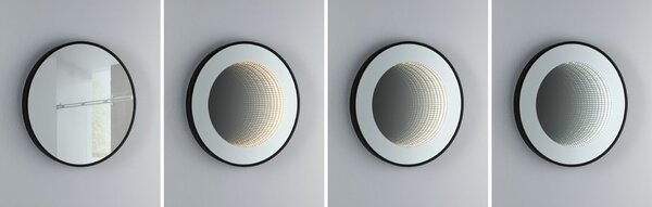 PAULMANN LED zrcadlo s osvětlením Miro IP44 měnitelná bílá 230V 11,5W zrcadlo/černá mat